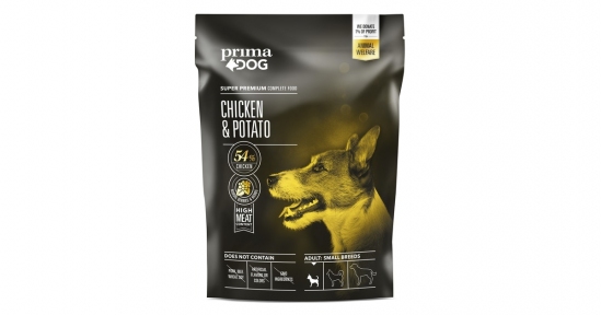 PrimaDog Adult Сухий корм для дорослих собак дрібних порід з куркою та картоплею 1,5kg