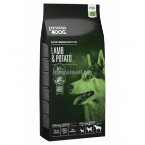 PrimaDog Adult Сухий корм для дорослих собак усіх порід з ягнятком та картоплею 12kg