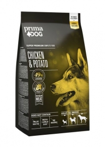 PrimaDog Adult Сухий корм для цуценят всіх порід з куркою та картоплею 10kg