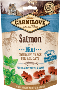 Carnilove Cat Crunchy Sack Ласощі д/кішок лосось та м'ята, 50г