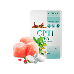 OptiMeal павуч для Котят з куркою 85г (12 шт)