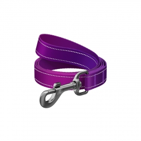 Collar WAUDOG повідець для собак нейлон, фіолетовий (ш - 15мм, дл - 200см)