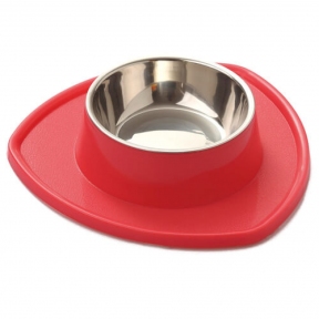 Animall Миска для тварин з підставкою від протікання, S, 20*20*4.5, 150мл (колір в асортименті)