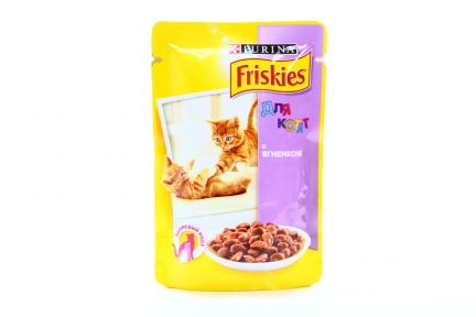 Purina Friskies Вологий корм для кошенят з ягнятком 100г