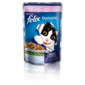 Felix Fantastic Форель із зеленими бобами в желе 100g