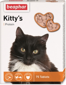 Beaphar Kitty's Protein Вітаміни для котів 75шт (1 шт)