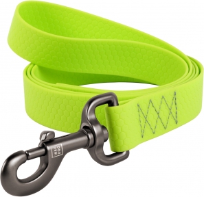 Collar WAUDOG Waterproof повідець водостійкий, (ш - 25мм, дл - 122см), салатовий
