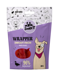 Mr.Bandit Палички обгорнуті  з качкою для собак 80г