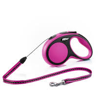 Flexi Black Design 5m, трос, рожевий 12kg S