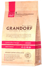 Grandorf Lamb&Rice Adult Indoor 0.4кг