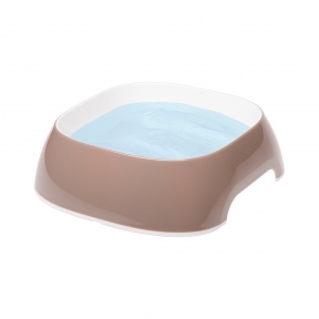 Ferplast, Glam Small Grey Bowl, миска пластикова коричневий, 0,4л