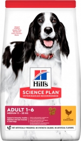 SP Hill's Adult with Chicken Canine Medium Breed, корм для середніх порід 14kg