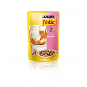 Purina Friskies Вологий корм для кошенят з куркою 100г