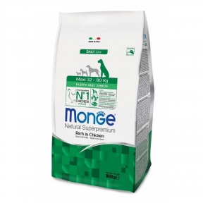 Monge Dog Maxi Puppy & Junior, курка з рисом 800г