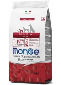 Monge Dog Mini Adult, курка з рисом 15кг