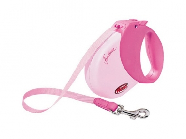 Flexi Funtime 5m,стрічка, рожевий 15kg