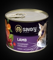 Savory Cat Gourmand sterilized з ягням, 200г