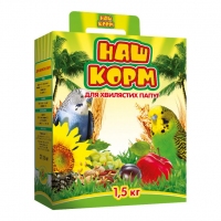Наш Корм для хвилястих папуг 1,5 кг