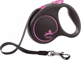 Flexi Black Design 5m, стрічка, рожевий 15kg