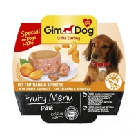 Gim Dog Frulty Menu LD паштет с индейкой и абрикосом 100г, 1+1 Акция