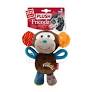 Іграшка для собак М'яч GiGwi Plush Friendz з пищалкою в середині голубий з жовтим