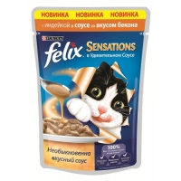 Felix Sensations Індичка в соусі з беконом 85g