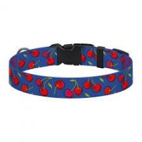 BronzeDog Нашийник для собак Urban Fruits, вишні, пласт. застібка, об.ш. 18-28см шир-10мм