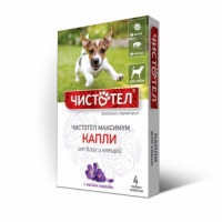  Чистотіл МАКСИМУМ краплі від бліх та кліщів для собак 2-10кг 2шт (1 шт)