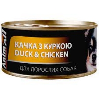 Animall Вологий корм для дорослих собак, куркою, 195г