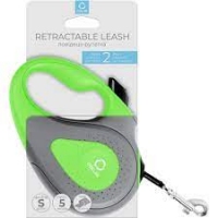 Collar рулетка для собак з малюнком Прапор S,15кг,5 м стрічка салатова
