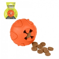 BronzeDog Іграшка для собак Smart Ball IQ, orange 7*9см