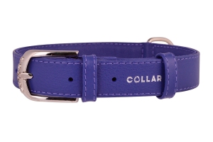 Collar Glamour нашийник без прикрас фіолетовий 15мм/27-36см