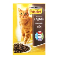 Purina Friskies Вологий корм у підливі з печінкою 100г
