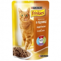 Purina Friskies Вологий шматочки в підливі з індичкою 100г