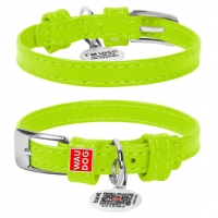  Collar Glamour нашийник без прикрас салатовий S 20мм 30-39см