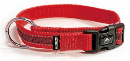 Croci Hiking Antishock, нашийник для собак, регульований, червона, нейлон, 2*36-48см