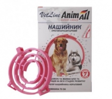 Animal VetLine нашийник протипаразитарний для собак, кораловий 70 см