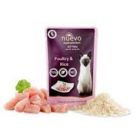 NUEVO Kitten,  пауч з куркою та рисом, для кошенят, 85г