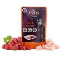 NUEVO Adult Cat,  пауч яловичина та курка, для дорослих котів, 85г