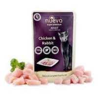 NUEVO Adult Cat,  пауч курка та кролик, для дорослих котів, 85г