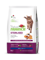  Natural Trainer Sterilised with salmon, сухий корм для стерилізованих котів з лососем, 3кг