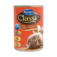 Butcher's Classic with Beef Консервований корм для котів з яловичиною 400g