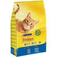Friskies(Фріскіс).З лососем та овочами.Сух/кот 1,5кг 