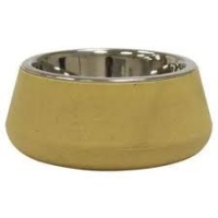 Croci Bamboo Миска для собак бамбукове жовта. 0,57 л/14см