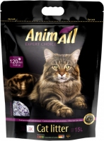 AnimAll наповнювач силікагель ПРЕМІУМ Кристали аметиста для котів,15л