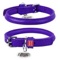 Collar Glamour нашийник круглий фіолетовий XS 8мм/20-25см