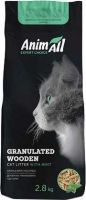 AnimAll наповнювач дерев'яний для котів, з ароматом м'яти, 2.8 кг