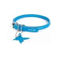 Collar Glamour ошийник круглий XS 25-33см блакитний