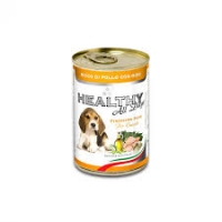Healthy All days, вологий корм для цуценят, паштет зі шматочками, з курятиною та рисом, 150г