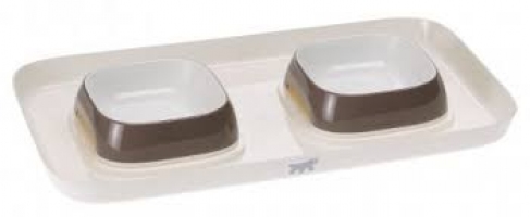 Ferplast, Glam XS Violet Bowl, миска пластикова коричнева, 0,2л